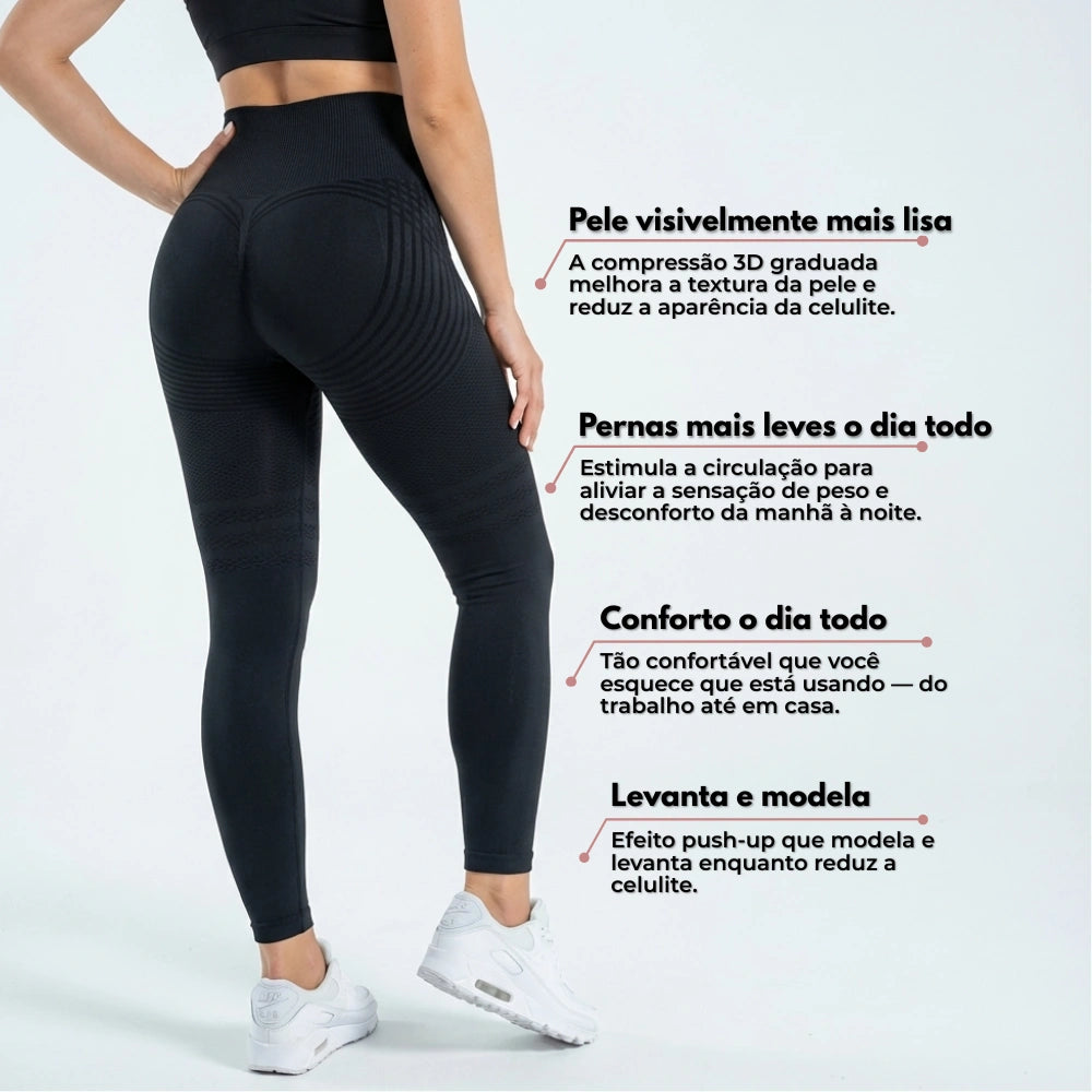 Leggings Cellumove 3D - Preto Clássico