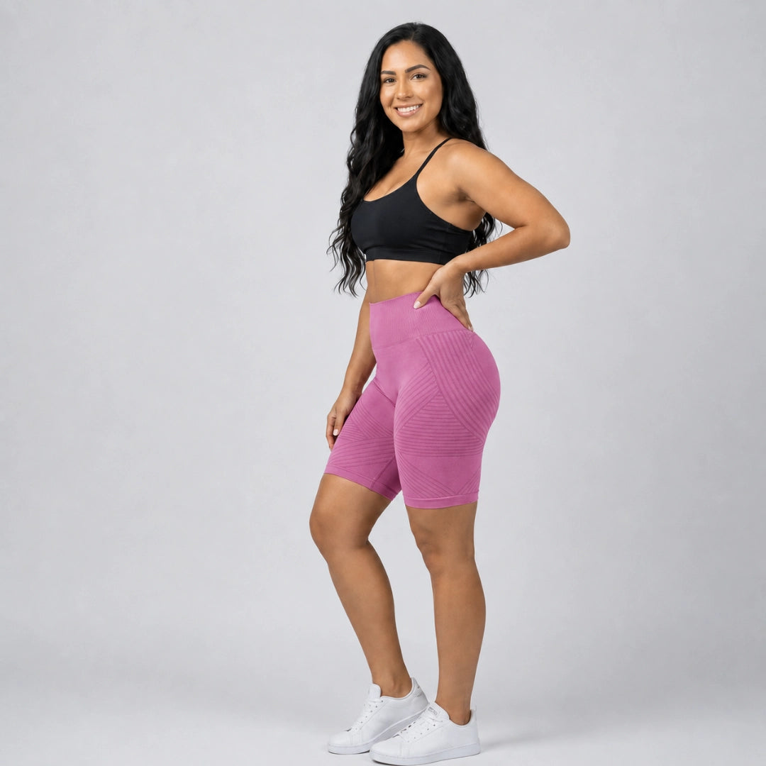 Legging curta Cellumove 3D – Rosa choque