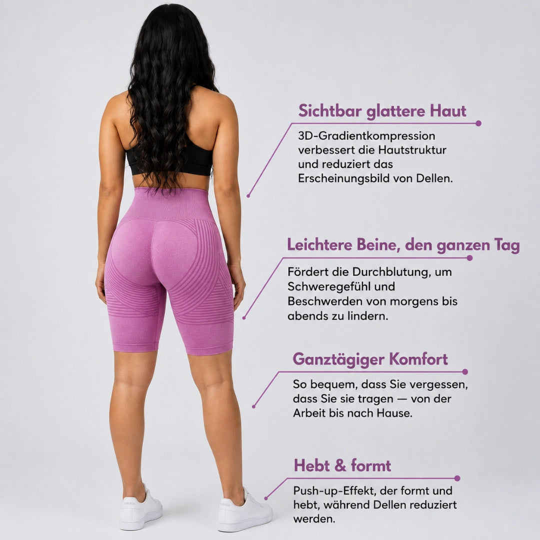 Legging curta Cellumove 3D – Rosa choque